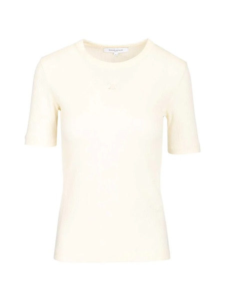  Maison Kitsuné Ribbed T-shirt - Neutrals 