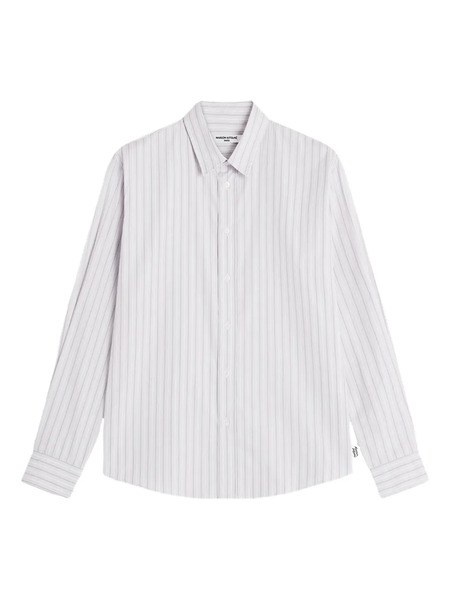  Maison Kitsuné Striped Button Shirt - White 