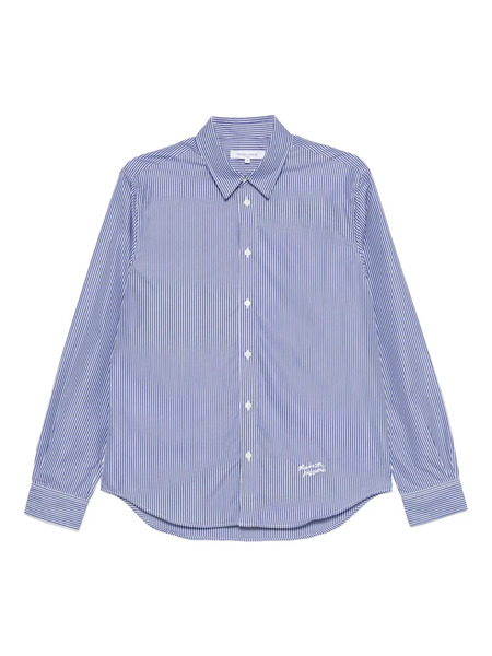  Maison Kitsuné Striped Shirt - Blue 