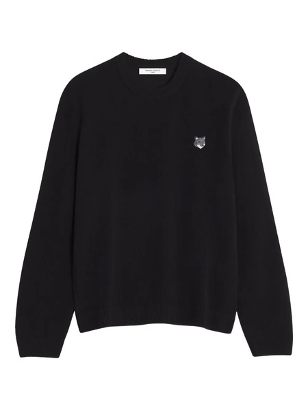  Maison Kitsuné Wool Sweater - Black 
