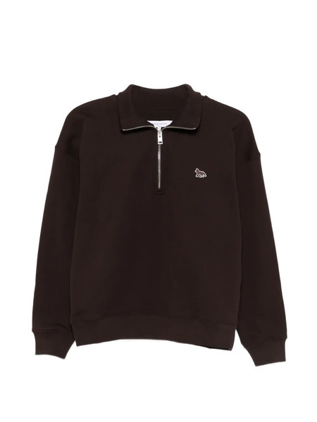  Maison Kitsuné Zip Fox Sweater - Brown 