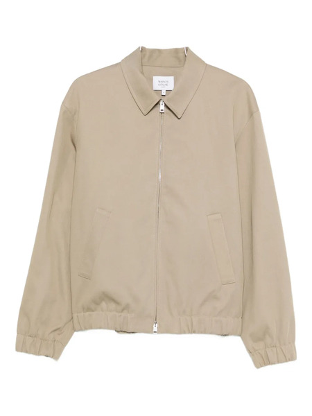 Maison Kitsuné Zip-up Bomber Jacket - Neutrals 