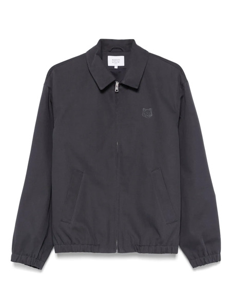  Maison Kitsuné Zip-up Elasticated Bomber Jacket - Blue 
