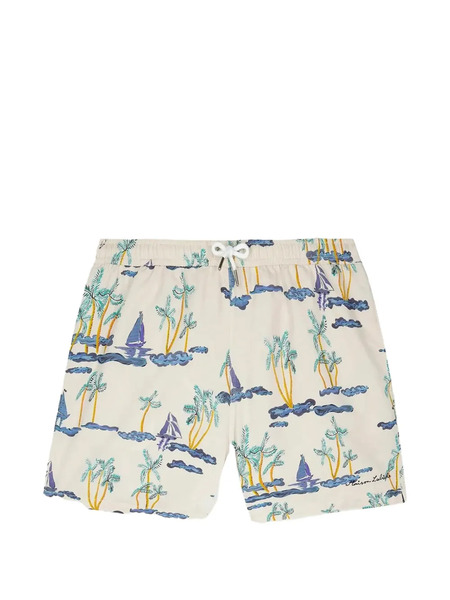  Maison Labiche Boats Printed Swim Shorts - Neutrals 