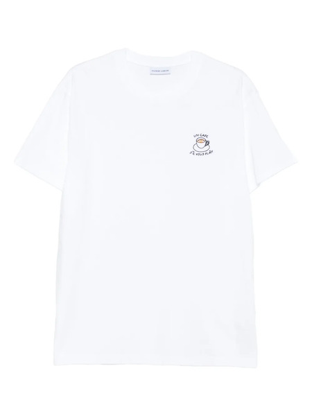  Maison Labiche Café Popincourt Embroidered T-shirt - White 