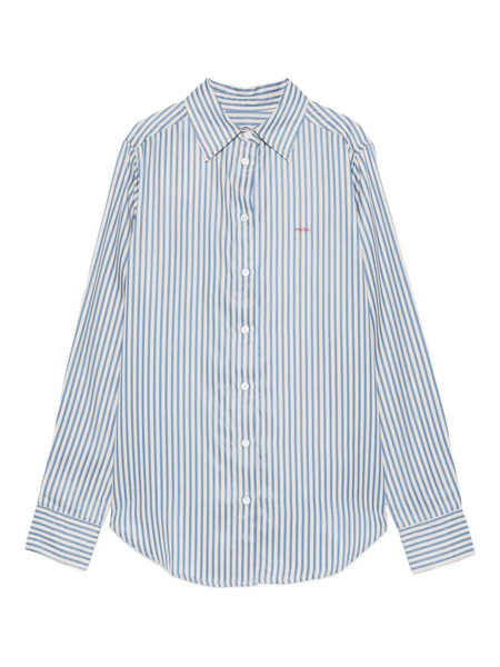  Maison Labiche Dewet Amour Striped Shirt - Blue 