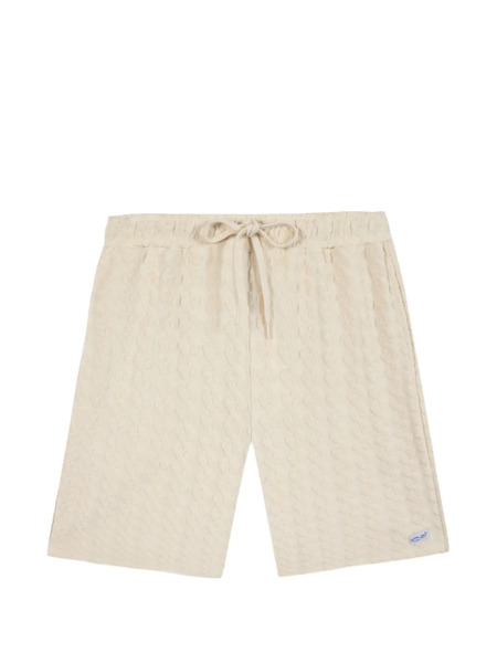  Maison Labiche Knitted Drawstring Shorts - Neutrals 