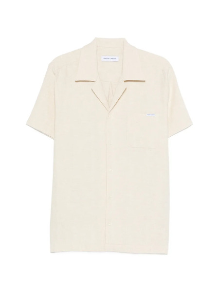  Maison Labiche Logo-patch Shirt - Neutrals 
