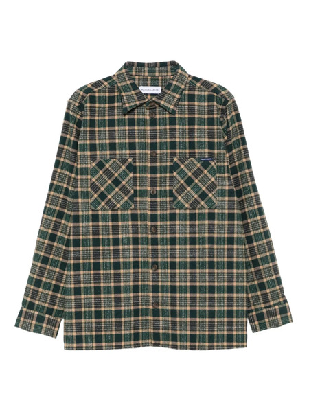  Maison Labiche Monge Plaid-pattern Pocket Shirt - Green 