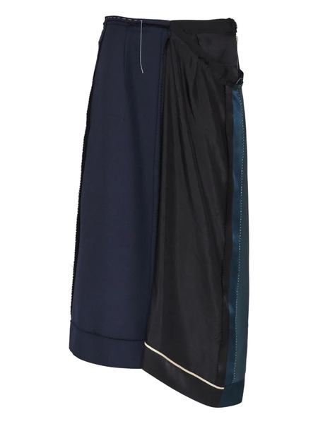  Maison Margiela Asymmetric Midi Skirt - Blue 