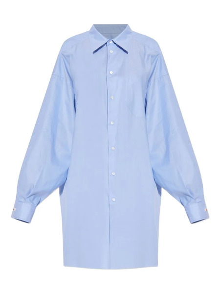  Maison Margiela Balloon-sleeve Cotton Shirt - Blue 