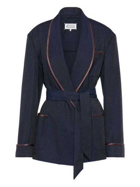  Maison Margiela Belted Blazer - Blue 
