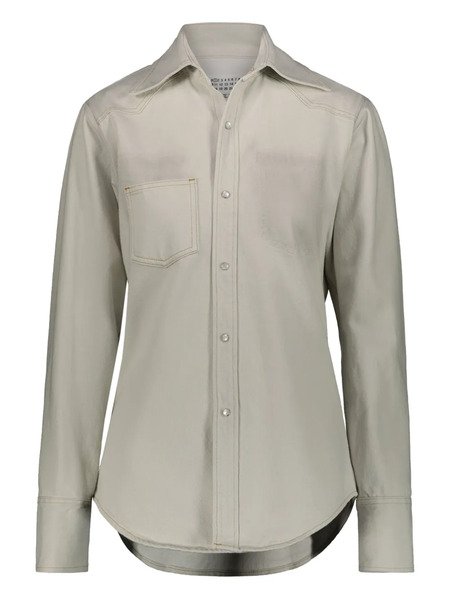  Maison Margiela Chest-pocket Shirt - Grey 