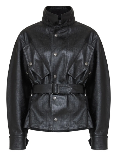  Maison Margiela Cotton Coated Jacket - Black 