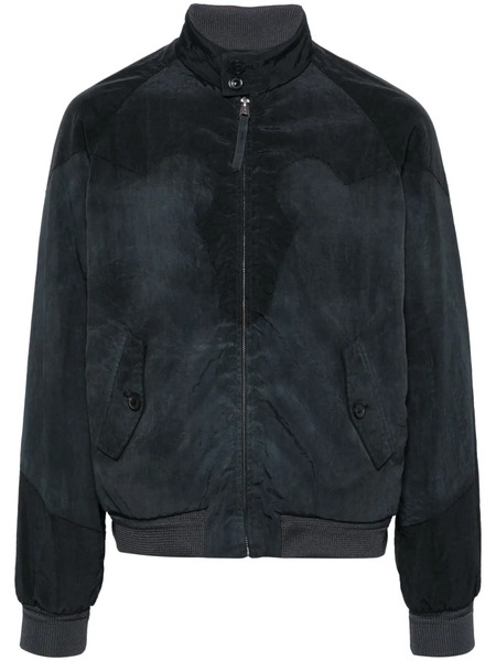  Maison Margiela Crinkled Zip-up Jacket - Blue 
