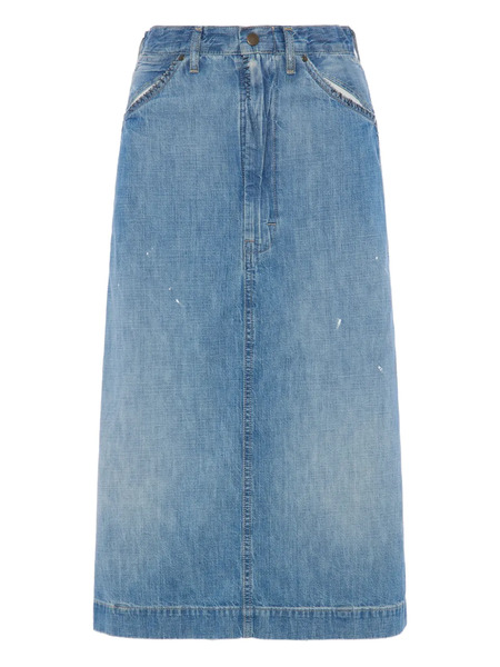  Maison Margiela Denim Midi Skirt - Blue 