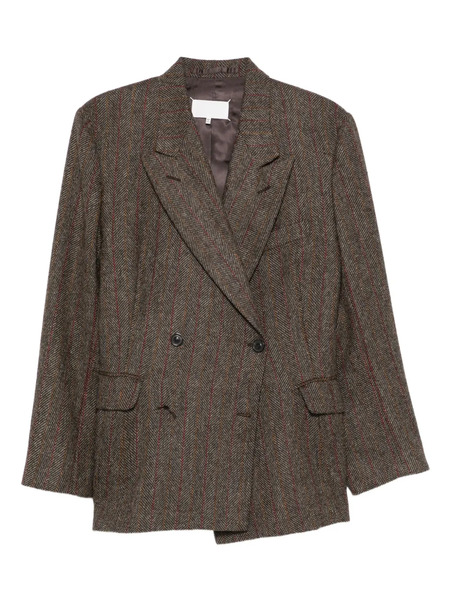  Maison Margiela Double-breasted Blazer - Brown 