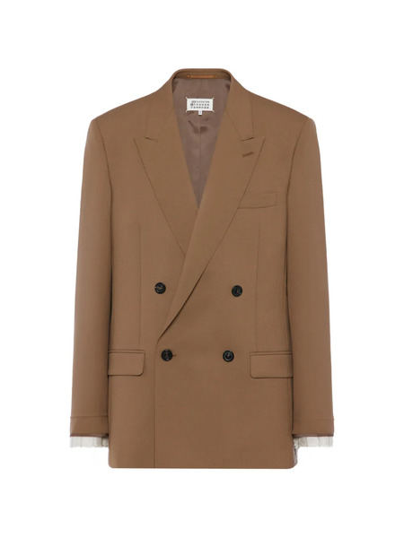  Maison Margiela Double-breasted Pocket Jacket - Brown 