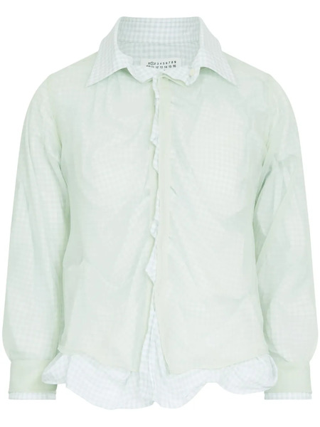  Maison Margiela Double-layer Cotton Shirt - Green 