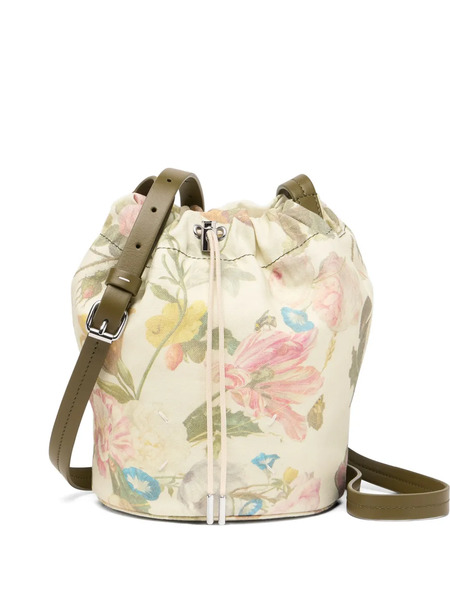  Maison Margiela Floral Drawstring Messenger Bag - Neutrals 
