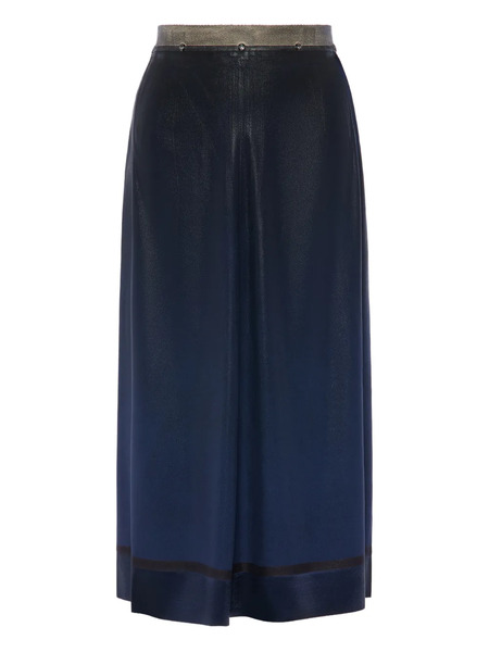  Maison Margiela Foil-treated Midi Skirt - Blue 