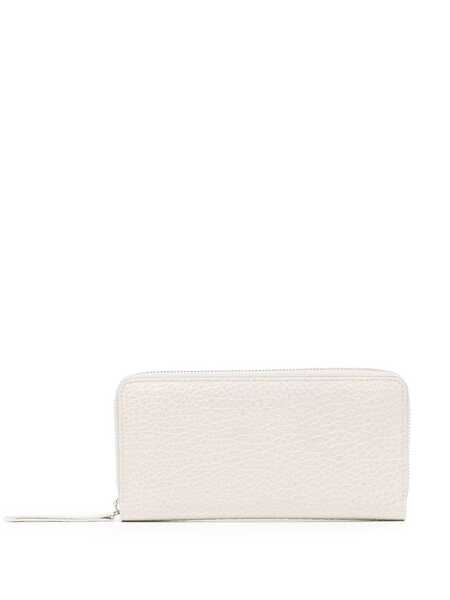  Maison Margiela Four-stitch Zip-around Wallet - White 