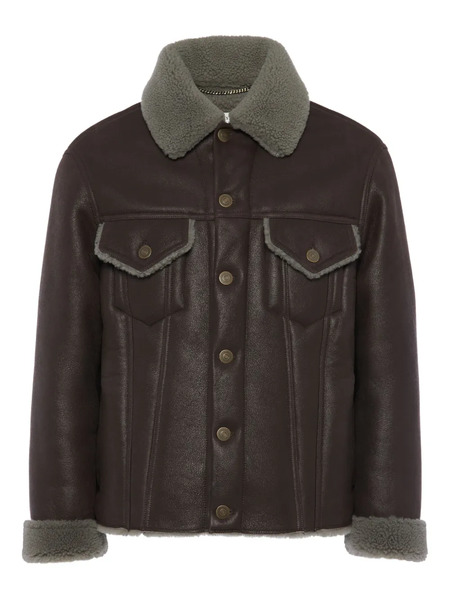  Maison Margiela Fur-collar Jacket - Brown 