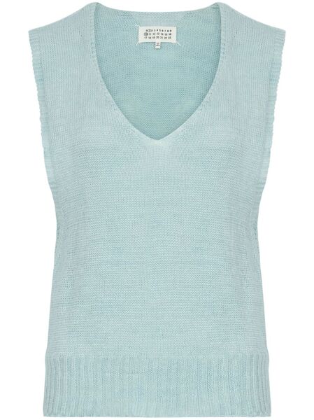  Maison Margiela Fussbett Knitted Top - Blue 