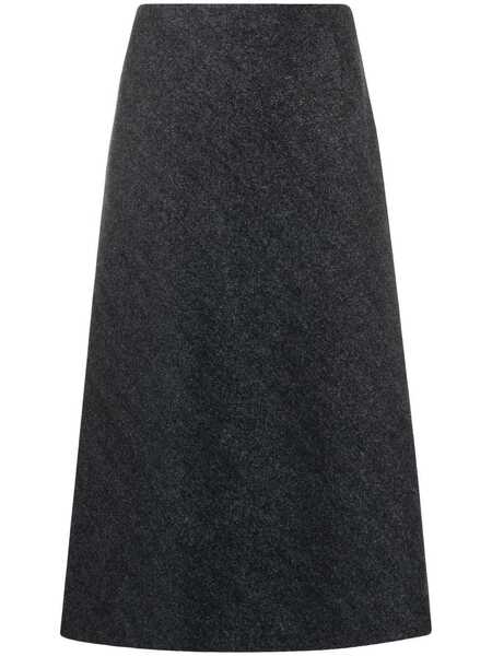  Maison Margiela Herringbone A-line Skirt - Grey 