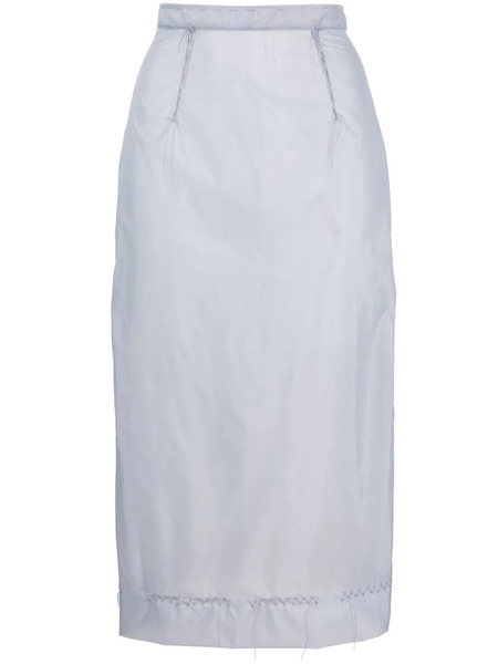  Maison Margiela Inside Out Pencil Skirt - Blue 