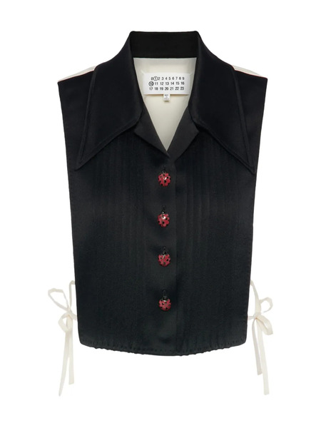  Maison Margiela Ladybug Button T-shirt - Black 