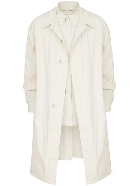  Maison Margiela Layered Trench Coat - Neutrals 