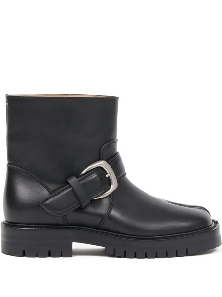  Maison Margiela Leather Ankle Boots - Black 