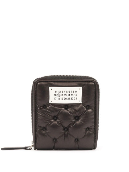  Maison Margiela Leather Zip Around Wallet - Brown 