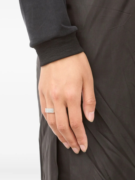  Maison Margiela Logo-engraved Ring - Silver 