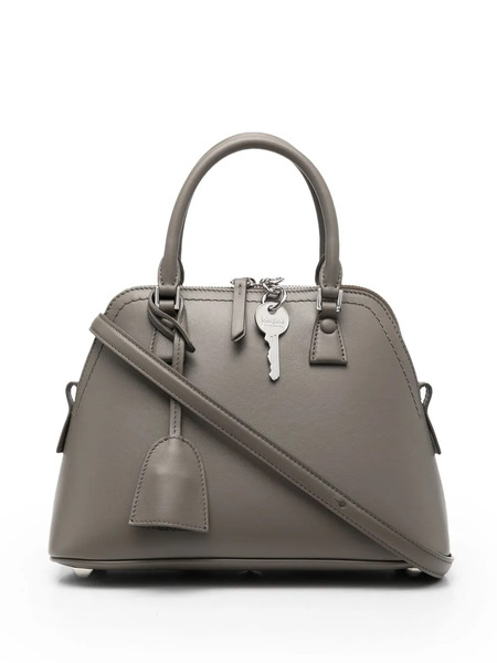  Maison Margiela Mini 5ac Leather Tote Bag - Grey 
