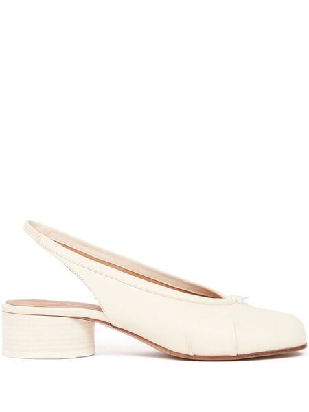  Maison Margiela 30mm Tabi Ballerinas - Neutrals 