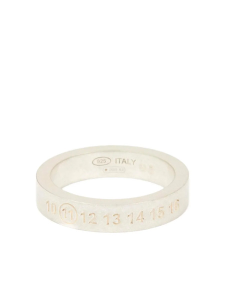 Maison Margiela Numerical-engraved Ring - Silver 