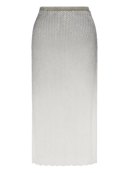  Maison Margiela Ombré-effect Midi Skirt - Grey 