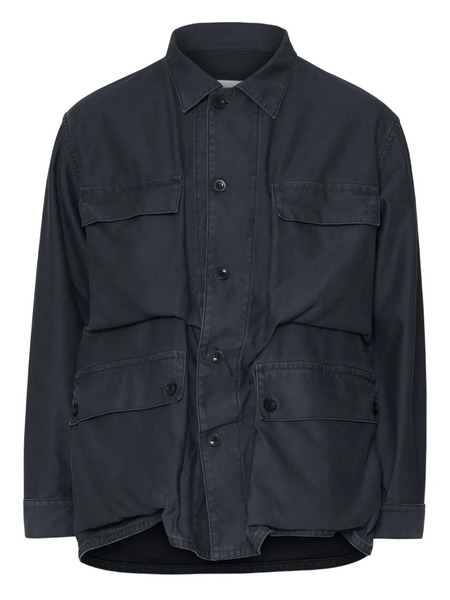  Maison Margiela Patch-pocket Shirt Jacket - Blue 