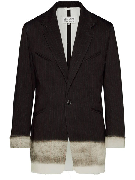  Maison Margiela Pendleton Pinstripe Blazer - Brown 