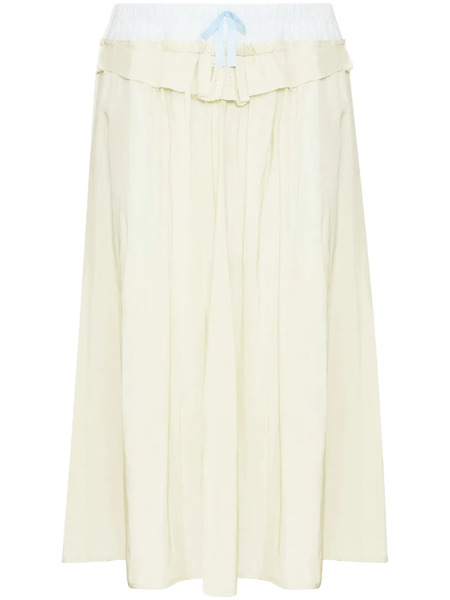  Maison Margiela Poplin Midi Skirt - Yellow 
