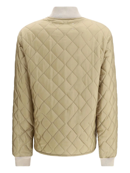  Maison Margiela Quilted Bomber Jacket - Neutrals 