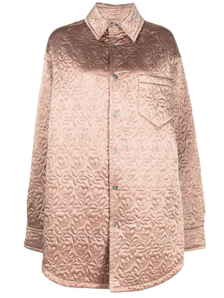  Maison Margiela Quilted Satin Shirt - Neutrals 