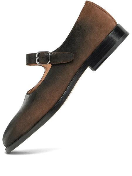  Maison Margiela Split-toe Buckle Tabi Mary Jane - Brown 