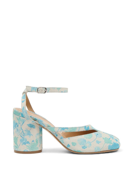  Maison Margiela Tabi Floral Print Pumps - Neutrals 