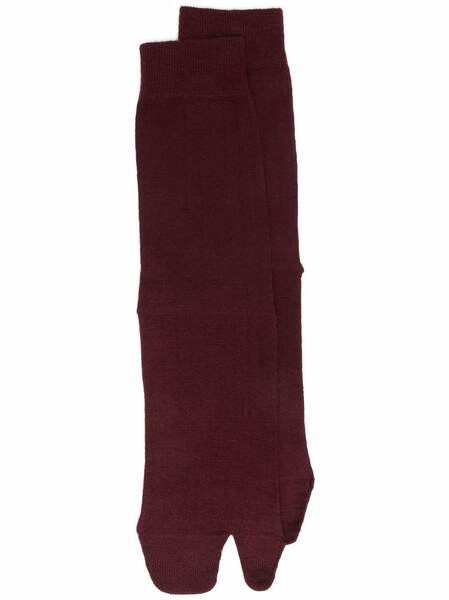  Maison Margiela Tabi Knee-high Socks - Red 