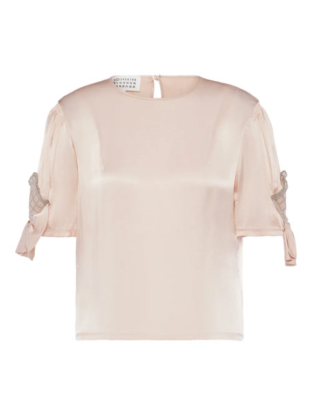  Maison Margiela Tie-sleeve Top - Neutrals 