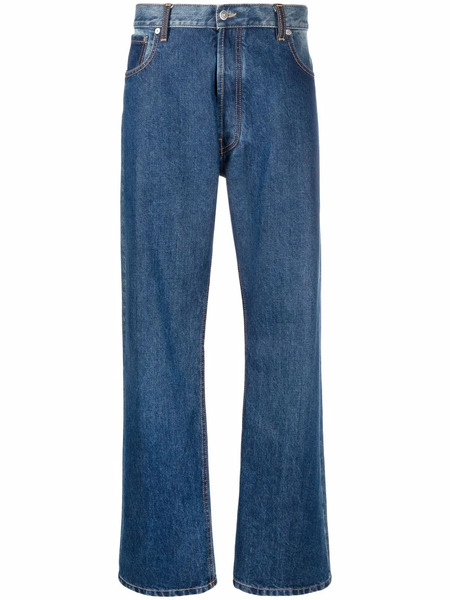  Maison Margiela Two-tone Oversize Jeans - Blue 