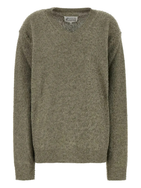  Maison Margiela V-neck Sweater - Green 